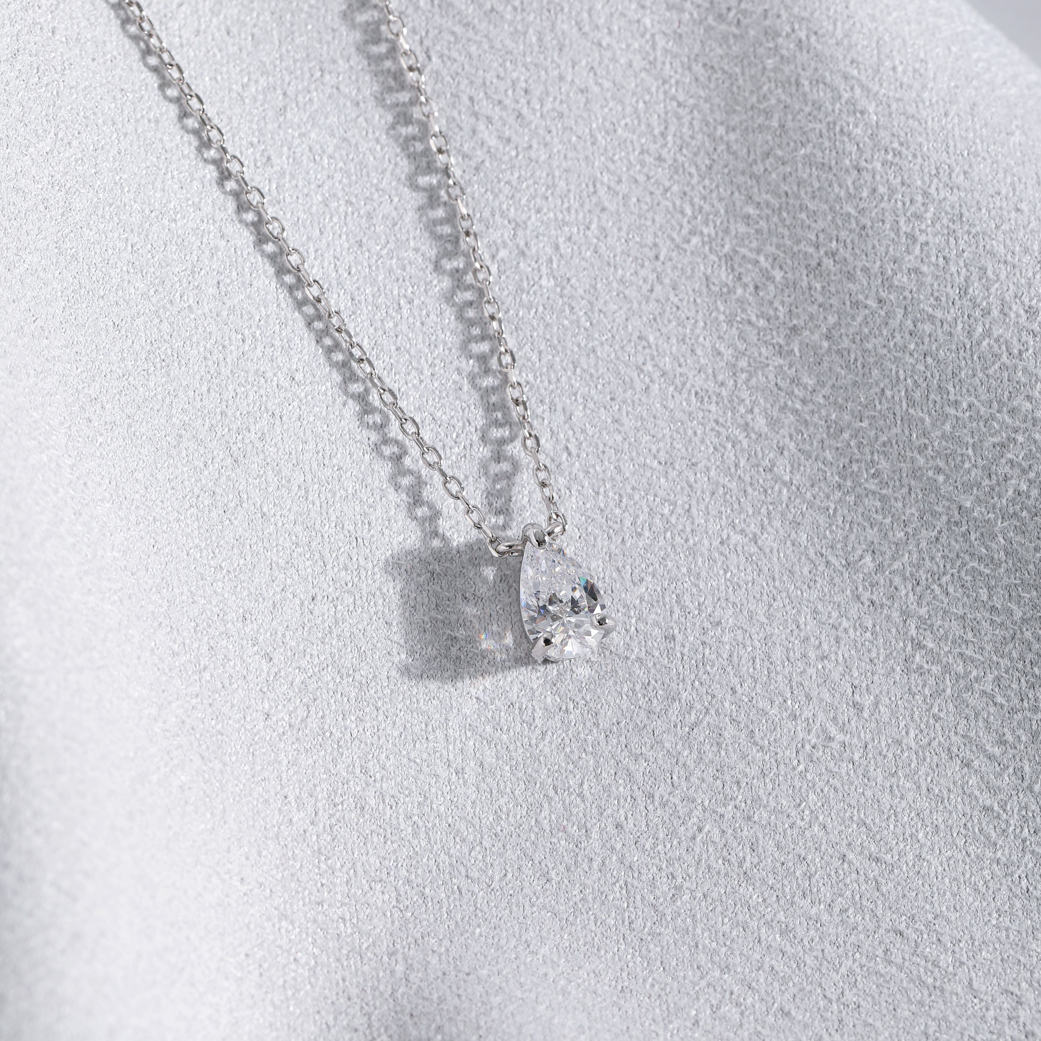 lab grown diamond necklace