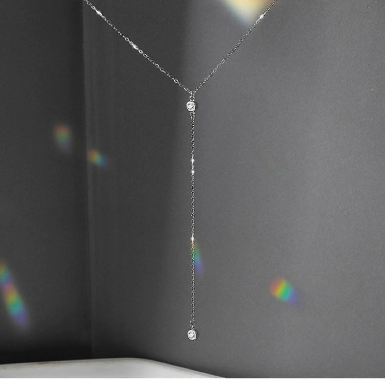 white gold chain y necklace