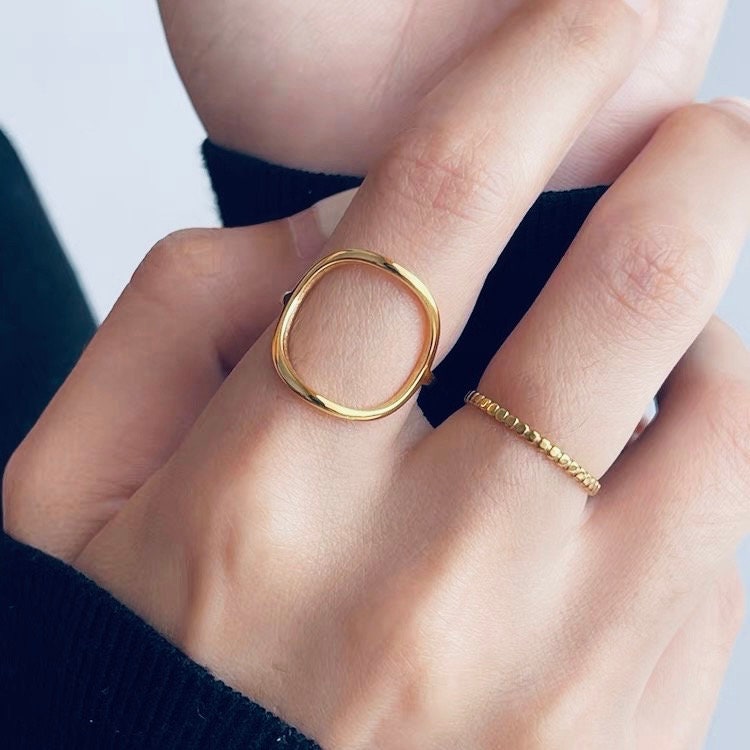 Gold Circle Ring