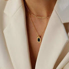 double layer necklace