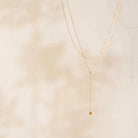 Gold layered choker y necklace